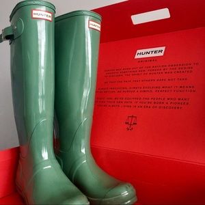 Succulent Green Hunter Rainboots